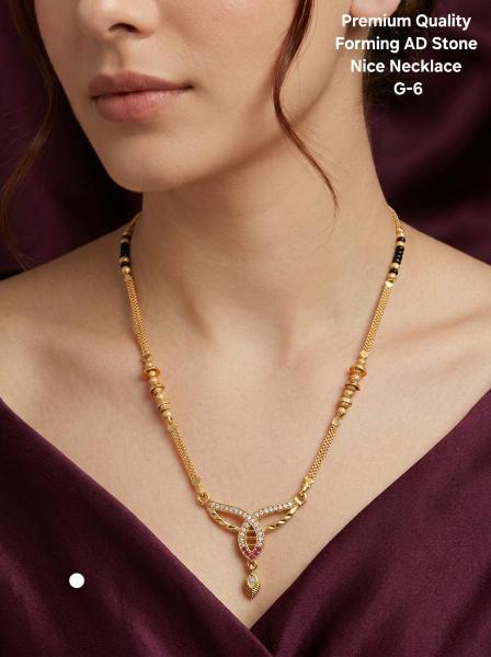 Premium quality forming AD stone Nice Necklace G 6 Indian jewelry wholesale in Gujarat